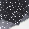 White Dot Printed Single Jersey Knit Fabric